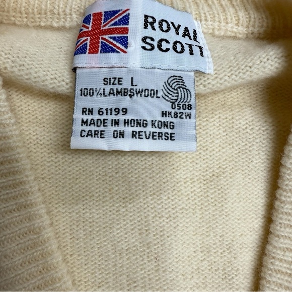 Vintage Y2K Royal Scott Lambswool Sweater Vest Size L - Picture 3 of 3